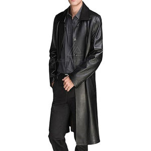 Abrigo Largo de Invierno 2026, Diseño Personalizado, Alta Calidad, Precio al por Mayor, Abrigo de Cuero Ligero para Hombre - Product Image 2