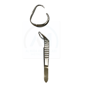 Al Mida Healthcare AMHC-R-406 SET 6 PCS O.R GRADE CHALAZION FORCEPS SURGICAL DERMAL OPHTHALMIC INSTRUMENTS HIGH INSTRUMENTS - Product Image 1