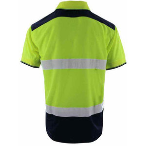 เสื้อยืดสะท้อนแสงสีน้ำเงินสำหรับผู้ชาย Econex Sports เสื้อทำงานแบบมองเห็นได้ชัดเจน ได้รับการรับรองมาตรฐาน BS ผ้าโพลีเอสเตอร์กันยับ แขนสั้น - Product Image 2