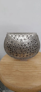 Custom Made Waterproof Metal Mosaic Bags <b>Clutches</b> Button Closure Shimmering Artful Patterns Elegant Modern Fashion Style Chic - Product Image 6