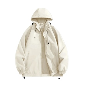 Chaqueta impermeable de nailon personalizada para hombre, chaqueta deportiva ligera cortavientos para senderismo al aire libre para hombre - Product Image 1