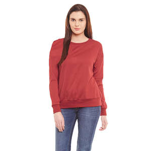 Sudadera de invierno para mujer con forro polar, cuello alto, estilo casual deportivo para exteriores, con media cremallera - Product Image 1