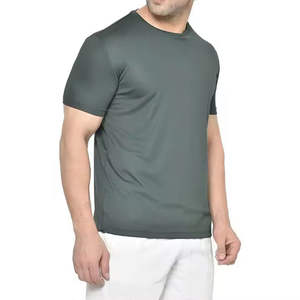 Camisetas OEM ODM para hombre de primera calidad para verano, totalmente personalizadas, 100% algodón, color gris sólido, para adultos. - Product Image 2