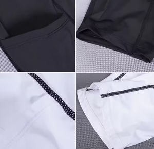 Shorts MMA unisexes à séchage rapide, ajustés, en spandex et polyester, pour arts martiaux mixtes, adultes, couleurs noir, gris, blanc - Product Image 3