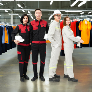 DISEÑO PERSONALIZADO uniformes de trabajadores de campo traje de soldadores conjuntos de ropa sitio de construcción overol pantalones de carga-uniforme FMF-MOQ BAJO - Product Image 1