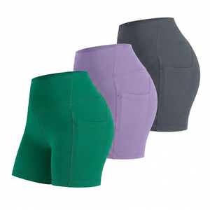 Shorts de sport taille haute personnalisables pour femmes, respirants, de compression, pour la course à pied - Product Image 6