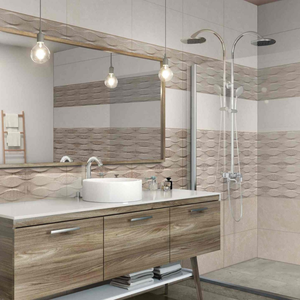 Carrelage mural en céramique blanc brillant professionnel 300x600, style moderne minimaliste pour bâtiments commerciaux et rénovation de bureaux - Product Image 2