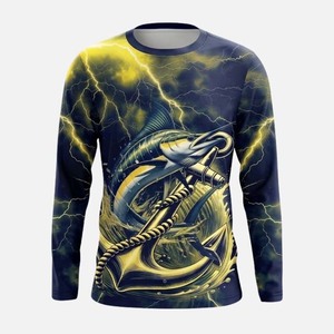Camisetas de Pesca de Manga Larga de Secado Rápido UPF 50, Material de Poliéster/Spandex, Ropa de Pesca, Ropa Deportiva para Exteriores - Product Image 1