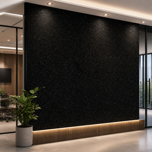 Panneau mural PVC noir brillant Sparkle Glossy 1220 x 2440 mm - 0,7 mm - Décoration intérieure contemporaine moderne - Product Image 5