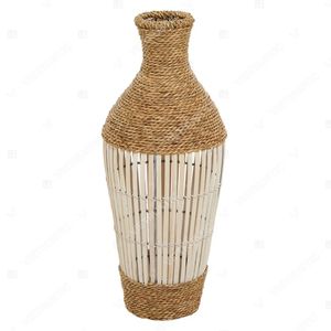 Vase en jonc de mer fait main Vietrustic pour décoration de table - Product Image 6