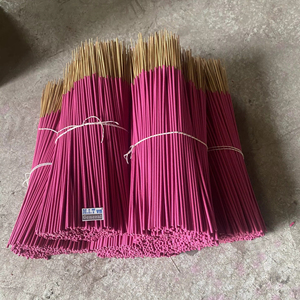 Bâtons d'encens roses, noyau en bambou naturel, combustion propre, inodore, écologiques, pour la prière, la méditation, le temple, l'usage domestique - Product Image 1