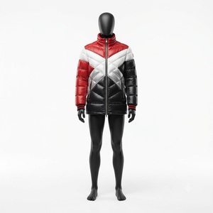 Blouson matelassé à capuche uni à manches longues pour homme, style streetwear, personnalisable avec étiquettes privées - Product Image 1