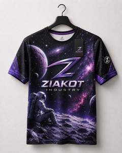 เสื้อยืด ZIAKOT ดีไซน์ใหม่สำหรับผู้ชาย ลายพิมพ์ 3 มิติ สีม่วงชมพูขาว ลายต้นปาล์มฮาวายริมชายหาด สำหรับการแสดง - Product Image 3