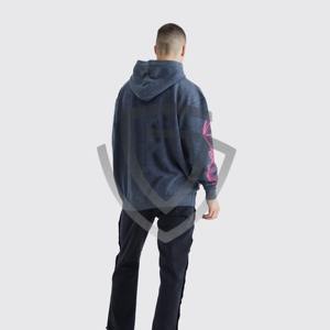 Sweat-shirts à capuche délavés pour hommes, mélange de coton, style décontracté, lavage vintage, toucher doux - Product Image 3