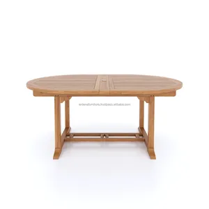 Juego de mesa de comedor comercial moderno de madera maciza para exteriores Hotel Villa Patio Club Aplicación de granja para restaurante muebles de gimnasio - Product Image 3