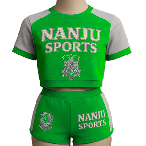 Nouvelle Collection 2025 – Ensemble Sportif Homme Nanju Personnalisé : Short et Haut Court d'Été Noir et Gris, Col Rond, Respirant, Tricoté, Écologique 100% - Product Image 6