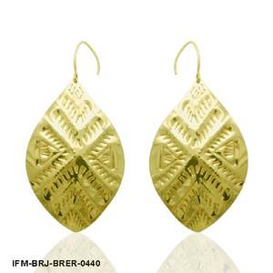 Pendientes Colgantes Geométricos de Latón Dorado Hechos a Mano, Estilo Bohemio, con Revestimiento de PU Resistente al Deslustre, Ganchos de Pescado Sin Plomo para Mujer - Product Image 3