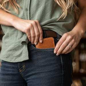 Genuine Leather Custom Logo <b>Card</b> Holder Portable Slim RFID Credit <b>Card</b> Pocket <b>Case</b> Luxury Mini Wallet LCH-0174 - Product Image 4
