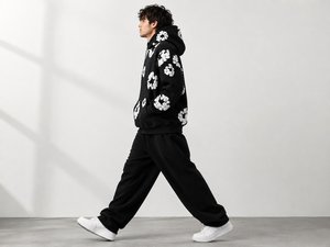 Sweat-shirts à strass pour hommes, prix de gros OEM, 100% coton, doublure en polaire, respirant, séchage rapide, confortable, vêtements décontractés, haute qualité - Product Image 3