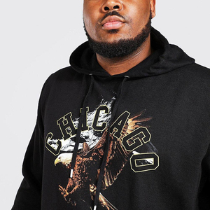Sweat à capuche personnalisé avec impression sérigraphique pour hommes - 100% coton, molleton uni, coupe ample, streetwear d'hiver, mode élégante - Product Image 6