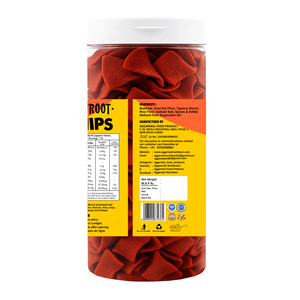 Chips de betterave croustillantes salées Namkeen, collation saine, chips de betterave croustillantes au goût naturel, légèrement salées, en vrac - Product Image 3