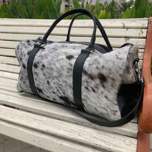 Bolsa de Viaje de Fin de Semana con Cierre, de Piel Auténtica, Unisex, Accesorios de Moda, Color/Logotipo Personalizable, Duradera, Clásica, Personalizada - Product Image 2