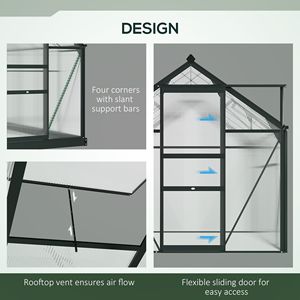 Serra da Giardino Walk-In per Coltivazione, Non Supportata da Strutture di Sostegno, Non Adatta per Prodotti con Difetti - Product Image 2