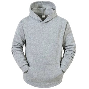 Ensemble de survêtement <span class=keywords><strong>RAHI</strong></span> SONS SPORTS pour homme en molleton de coton gris épais 460g, sweat-shirt à capuche uni et pantalon de jogging, 2 pièces - Product Image 2