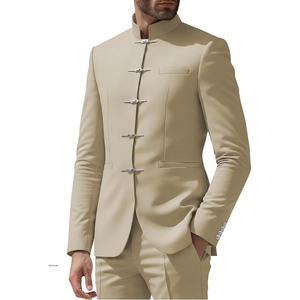Chaqueta Trachtenjanker Bávara Elegante para Hombre, Estilo Alpino Alemán Tradicional, Cuello Alto, Chaqueta Formal para Bodas y Eventos - Product Image 1