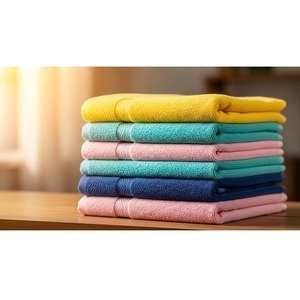 Toallas de algodón egipcio de máxima calidad y confort - Hechas con fibras de fibra larga para una absorción y suavidad superiores - Hechas en India - Product Image 3