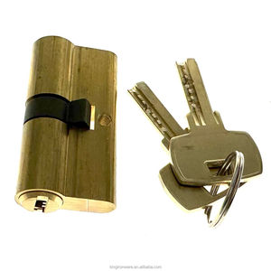 Oem ODM Durable Chất lượng cao Euro bình thường an ninh cửa <span class=keywords><strong>Key</strong></span> khóa xi lanh 3 phím đồng kết thúc - Product Image 1