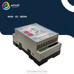 โมดูล IO พร้อมพอร์ตอินพุตแบบอะนาล็อก 4 พอร์ตและอินเทอร์เฟซ Modbus RTU Rs485 (WIN-IO-8DIM) - Product Image 1