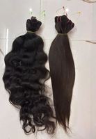 Rambut India Mentah Premium 40 Inch, Rambut India Mentah Lembut Halus, Ekstensi Rambut Manusia, Hitam Alami, Bebas Kusut, Rambut Halus