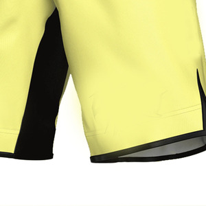 Shorts de boxe jaunes pour hommes, taille élastique, respirants, en polyester, pour l'entraînement et les combats, toutes saisons - Product Image 6