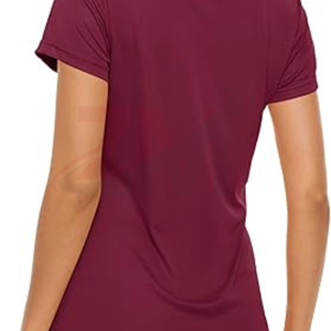 Camiseta de Mujer en Oferta, Color Sólido, Casual, Manga Corta, 100% Algodón, Talla Grande, Transpirable, Personalizable - Product Image 2
