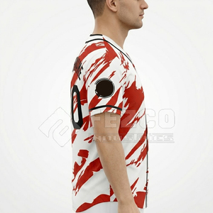 Maillot de baseball personnalisé en tissu polyester mesh, vêtements de sport confortables pour les équipes sportives - Product Image 4