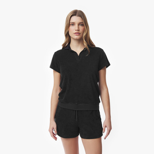 Polo de Mujer, Corte Ajustado, Liso, Cuello Camisero, Estilo Golf, Transpirable, Manga Corta - Product Image 2