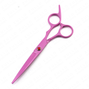 Ensemble de ciseaux de coiffure roses de qualité supérieure, 2 pièces, en acier inoxydable, ciseaux de coupe et d'éclaircissement pour salon - Product Image 2