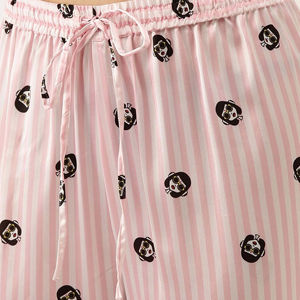 Conjunto de Pijamas de Seda y Satén para Mujer con Logotipo Personalizado, Ropa de Dormir de Lujo de Dos Piezas, Proveedor OEM al por Mayor - Product Image 5