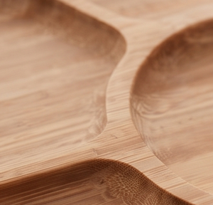 Assiette et plateau à dessert en bois faits à la main en forme de fleur prix de gros parfait pour les fruits secs ustensiles de cuisine assiette alimentaire - Product Image 2