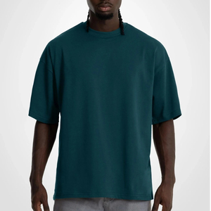 Nouveau T-shirt Homme Oversize Style Vintage Coupe Ample Coton Streetwear Décontracté Vêtement d'Été pour Homme - Product Image 1