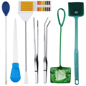 Juego de Herramientas Profesionales para Recortar Plantas Acuáticas, Tijeras de Acero Inoxidable para Acuarios, Pinzas, Espátula, Kit para Peceras - Product Image 1