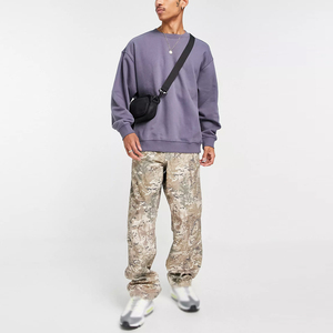 Sweat-shirt délavé à l'acide pour homme, impression sérigraphique personnalisée, excellente qualité, coupe ample, streetwear pour l'automne, motif uni – Grande Vente - Product Image 6