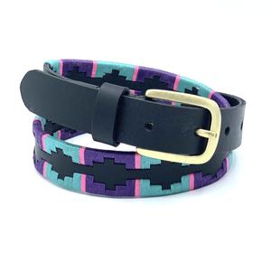 Vente en gros de ceintures de broderie de polo en cuir d'Argentine de qualité supérieure produits de courses de chevaux anglais cousus à la main de haute qualité en provenance d'Inde - Product Image 2