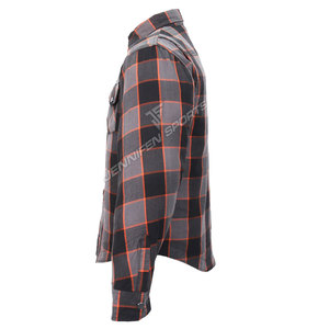 Custom Design Men's Plus Size Clothing Breathable Motorbike Flannel Aramid <b>Shirt</b> Plain Style - Product Image 4