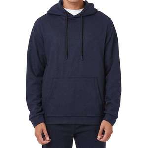 Sweat-shirt à capuche unisexe ample en molleton de coton épais avec logo personnalisé, style streetwear, coupe décontractée et poche - Product Image 3