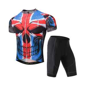 Tenue de cyclisme sur mesure de haute qualité pour hommes, vêtements respirants à manches courtes avec logo personnalisé, taille adulte. - Product Image 1
