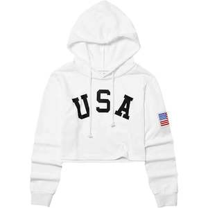 Sudadera con Capucha para Mujer, Invierno, Corta, Manga Larga, Logotipo Frontal ODM - Product Image 1