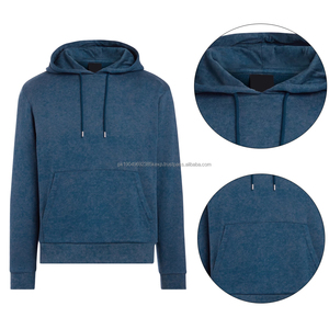 Sweat à capuche en flanelle délavée pour homme, saison hivernale, 100% coton, dernier design, fabriqué au Pakistan, vente en gros - Product Image 6