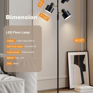 Lampe de sol d'angle LED intelligente à intensité variable avec fonction minuterie pour maisons modernes - Product Image 5